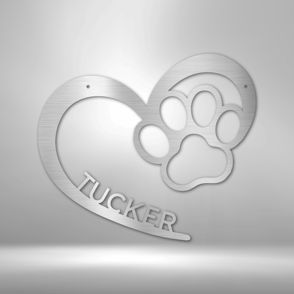 Puppy Love Personalized - Steel Sign - Throttle Society